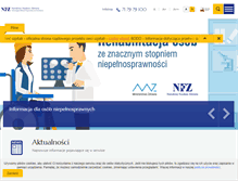 Tablet Screenshot of nfz-wroclaw.pl